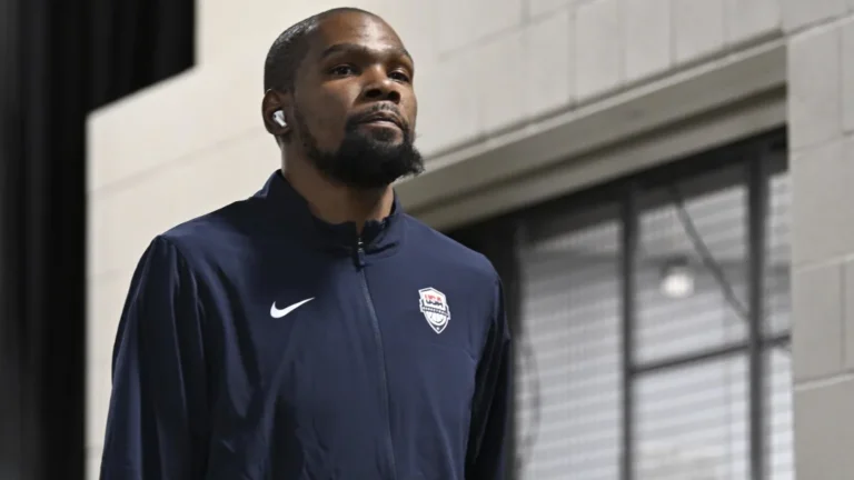 Kevin Durant Reacts to Team USA’s First Olympic Win