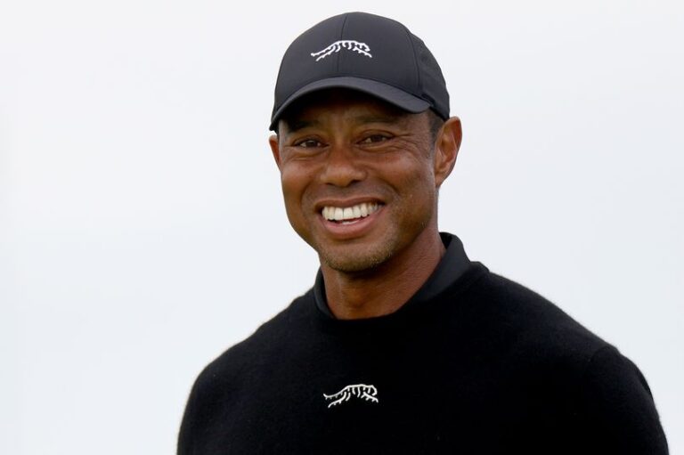 The incredible Tiger Woods exchange with forgetful security at The Open revealed as golf icon thinks on his feet