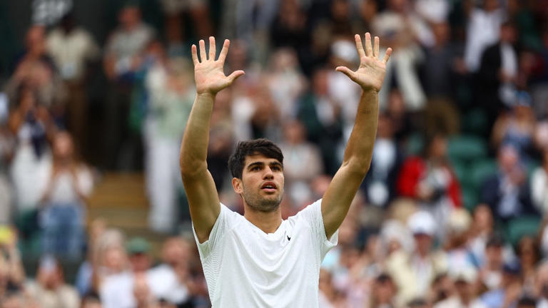 Wimbledon 2024: Carlos Alcaraz cruises past Vukic to keep title defence on track