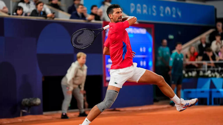 Novak Djokovic Celebrates Victory Over Rafael Nadal With Violin Tribute To Daughter At Paris Olympics