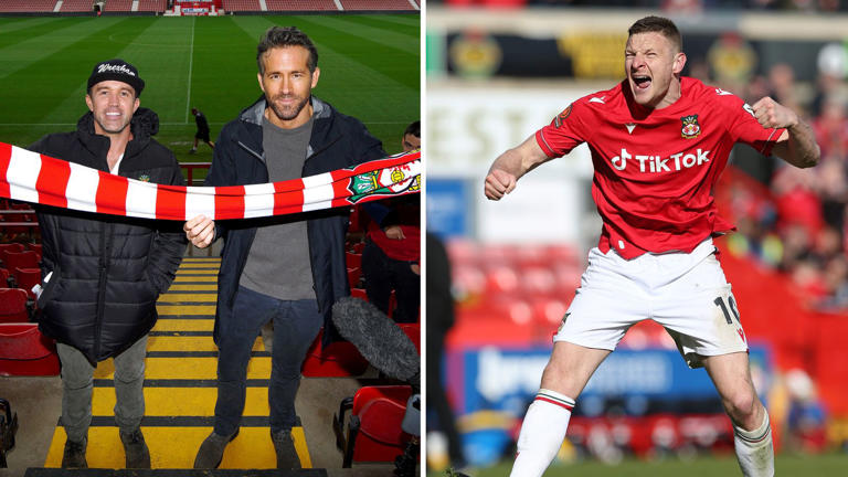 Wrexham footballer appears in Ryan Reynolds film