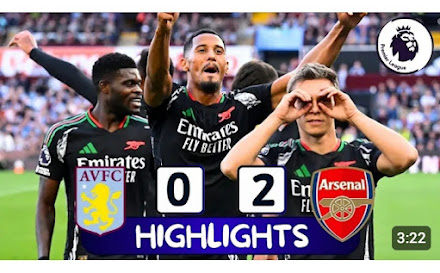 Aston Villa 0-2 Arsenal: Highlights, man of the match, stats as Trossard, Partey fire Gunners to hard-fought win