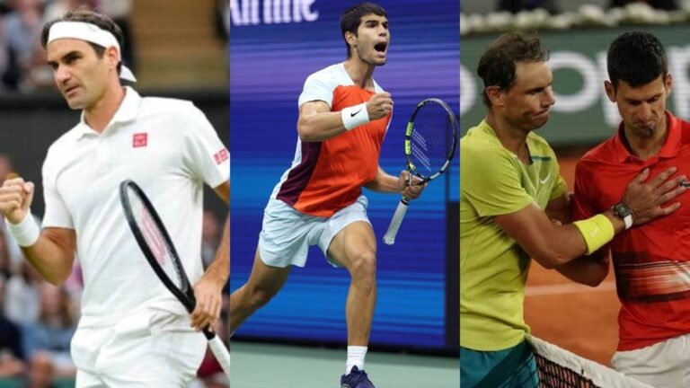 See Who has broken the most rackets: Djokovic, Alcaraz, Federer, Nadal.