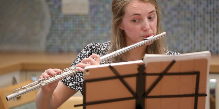 Young musicians treat Wrexham care home residents to concert “fit for a king”