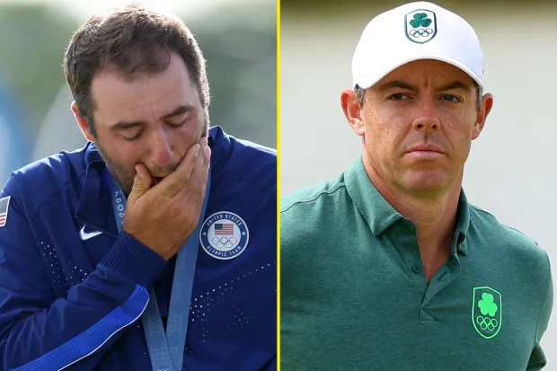 Rory McIlroy fires subtle X-Rated jibe at LIV Golf as emotional Scottie Scheffler cries on Olympic podium