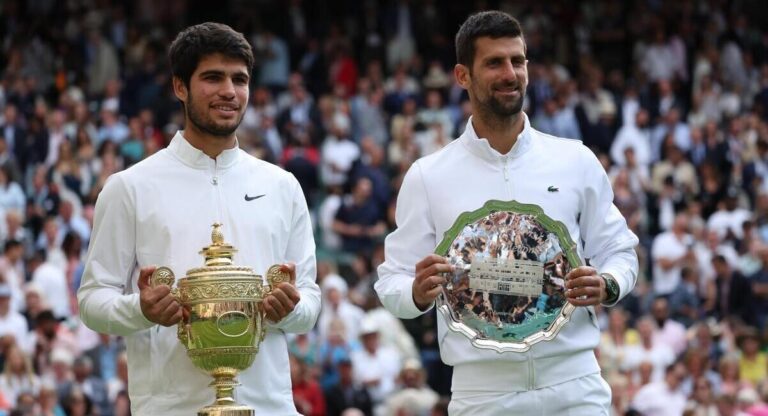 Novak Djokovic shares simple Carlos Alcaraz message at US Open reunion