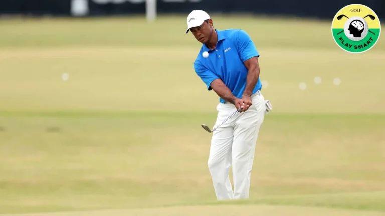 Tiger Woods explains how to hit one of his go-to shots around the green