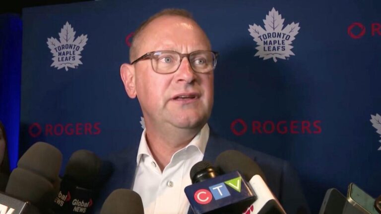 Brad Treliving on getting Nick Robertson signed after the trade request: “I like Nick… He shoots it in the net… You have to do other things, too, to be a complete player, but it’s a fresh slate with a new coach”